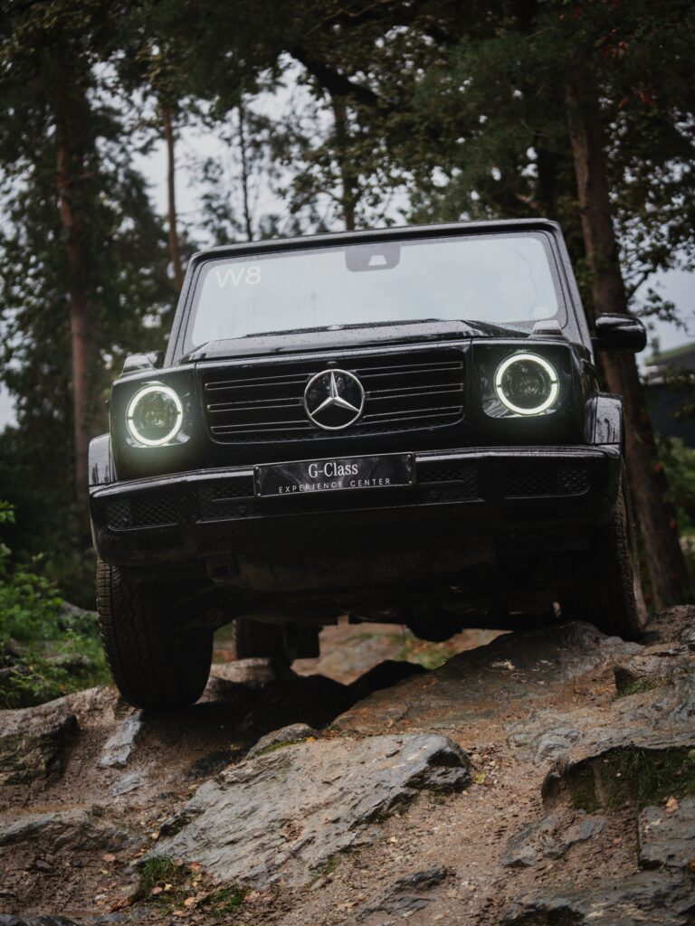 Mercedes G na offroad akci – firemní focení aut