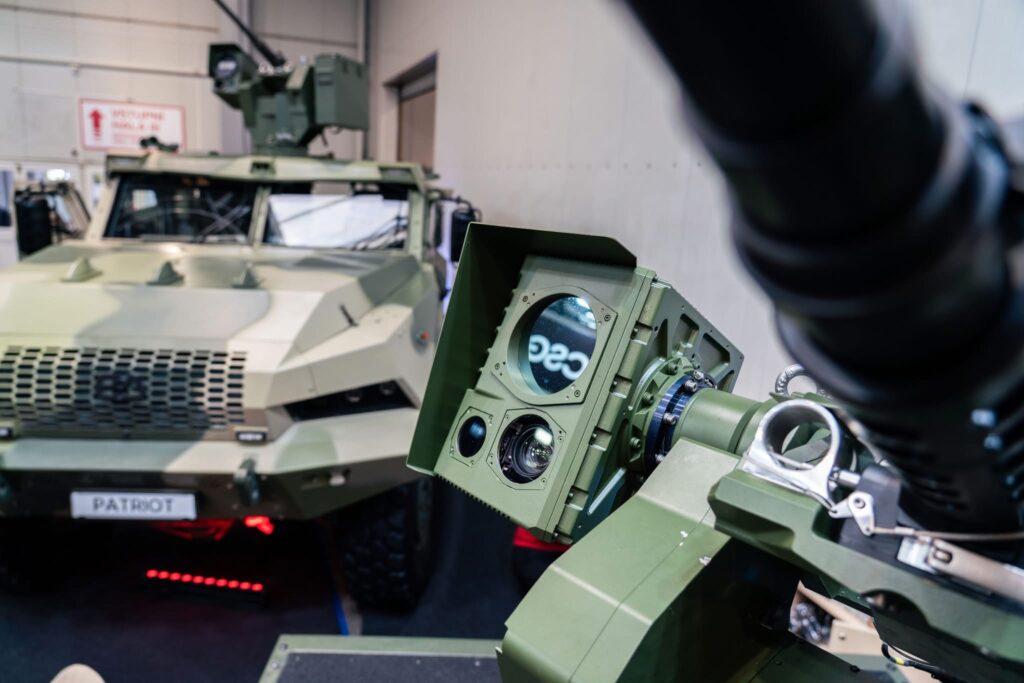 Detail vojenské techniky – eventová fotografie, Future Forces