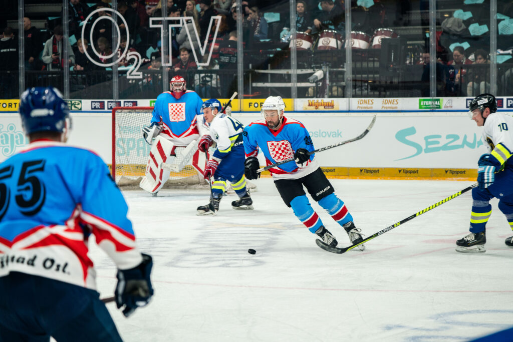 Hokejový zápas – sportovní fotografie, Sparta